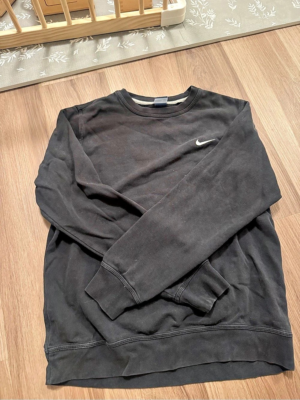 Nike Sportswear Club Fleece Crewneck Sweatshirt Black Large